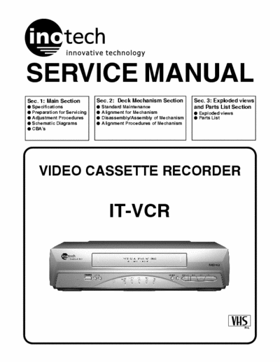 Inotech HE211 Videoregistratore VHS